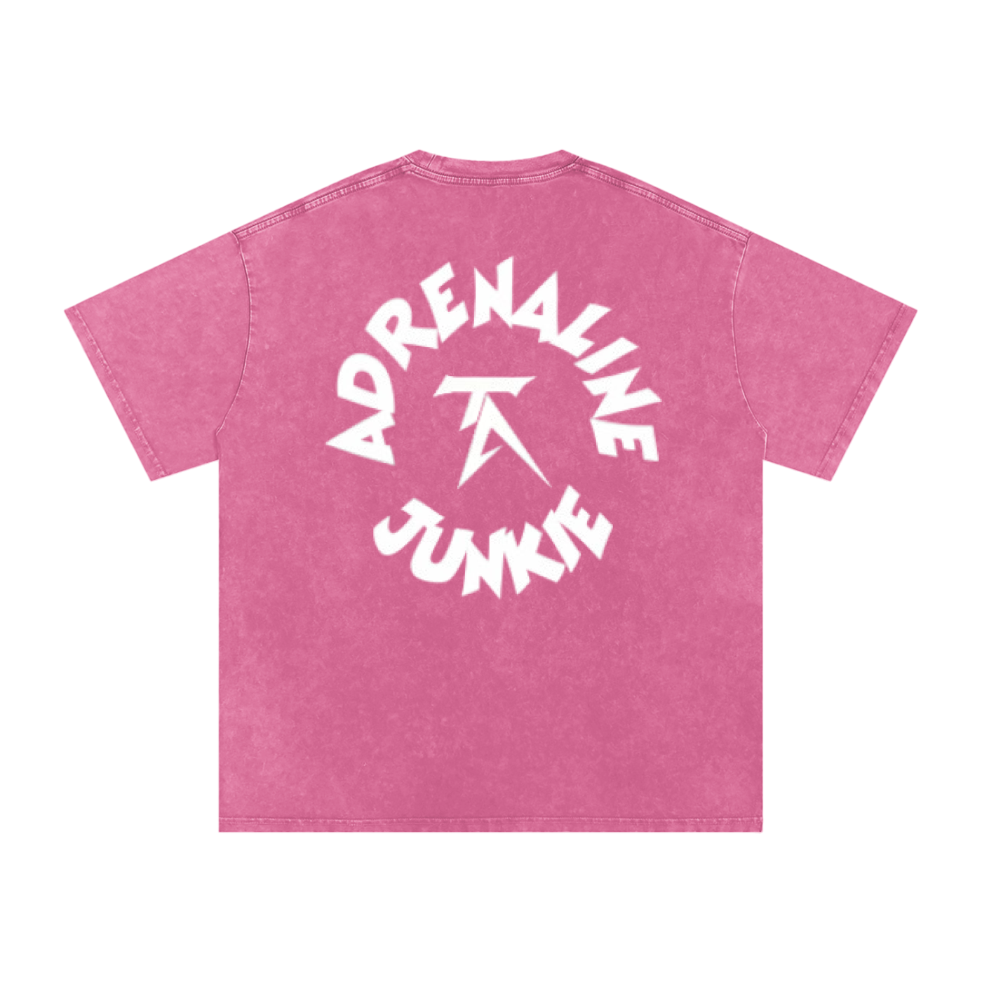 Pink Oversized Adrenaline Junkie T-Shirt