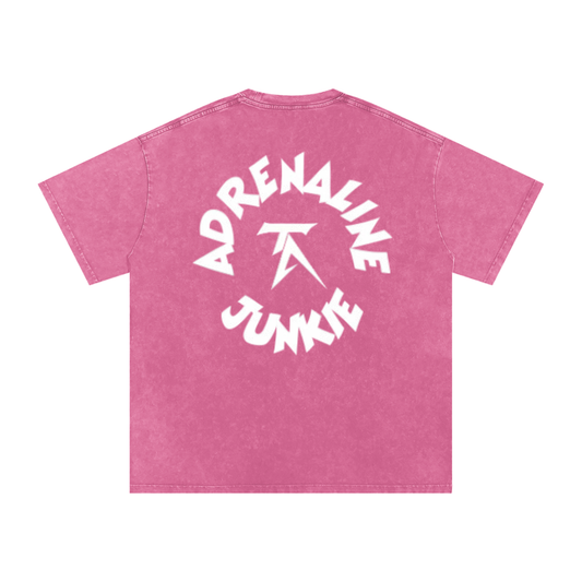 Pink Oversized Adrenaline Junkie T-Shirt