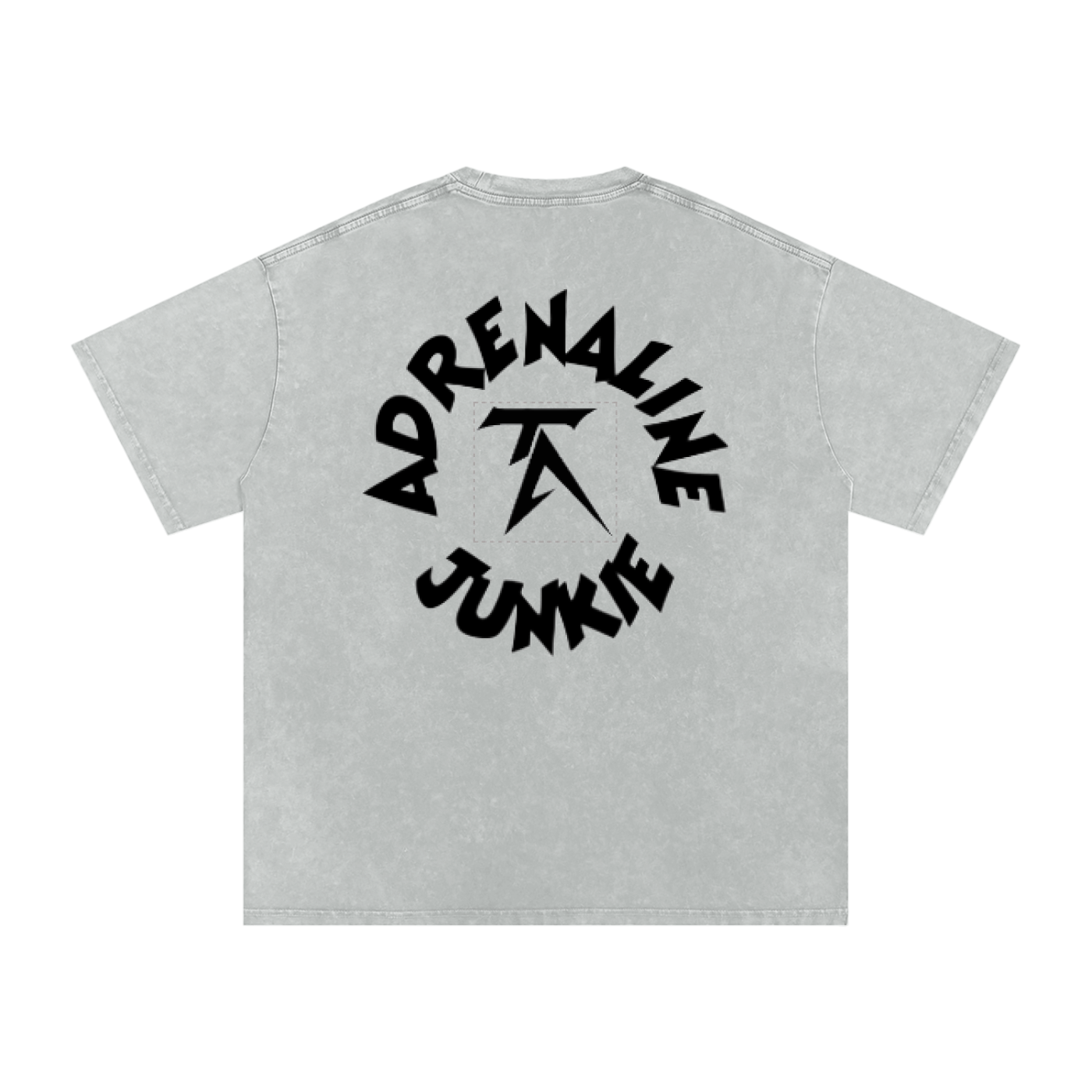Light Gray Oversized Adrenaline Junkie T-Shirt
